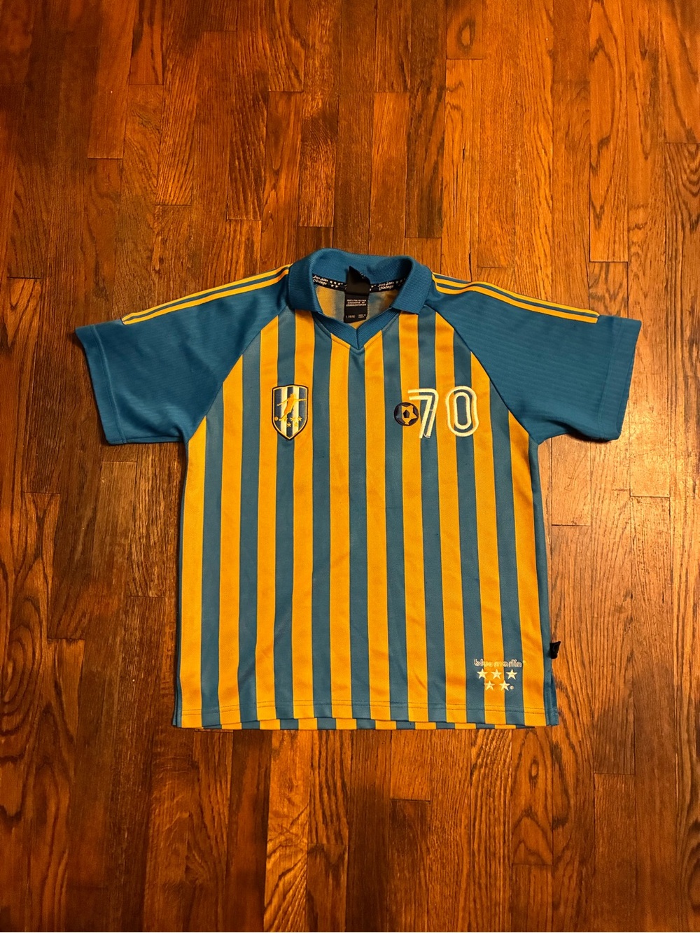 Marlin blue vintage Brazil soccer jersey youth large